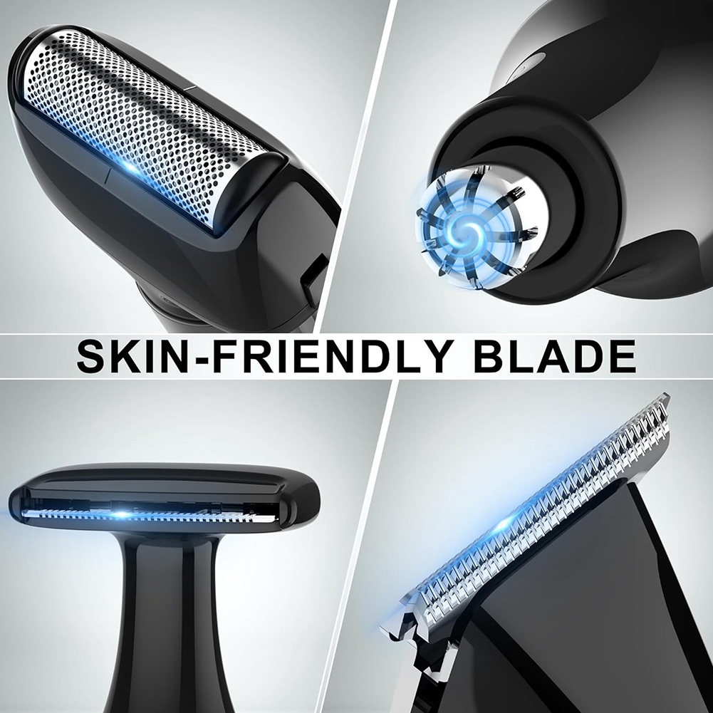 Men'S Grooming Facial - 【SCONTO】Rasoio Elettrico da Uomo per Schiena,