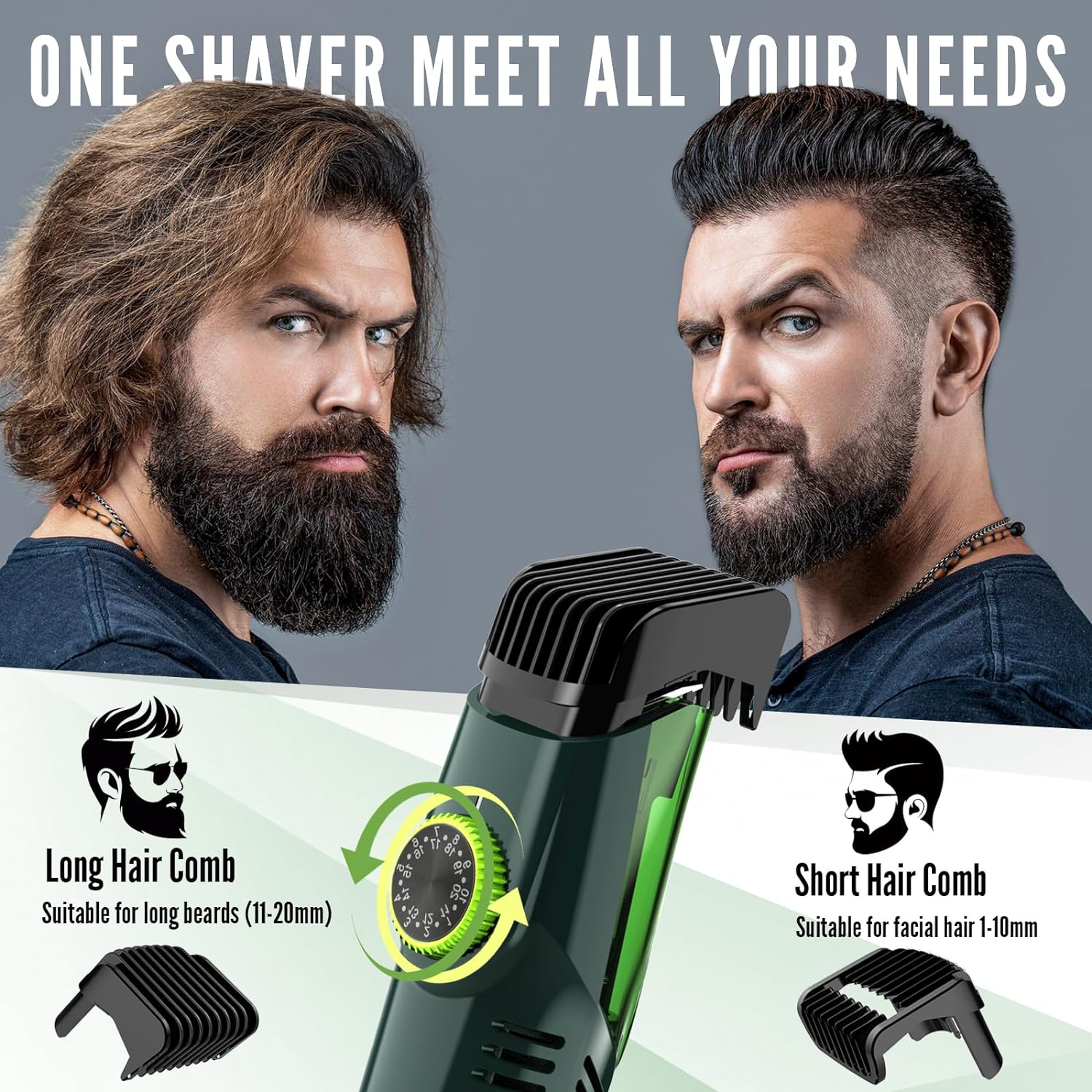 Barba da uomo senza fili Rasoi - Men'S Grooming Vacuum recensione e prezzo
