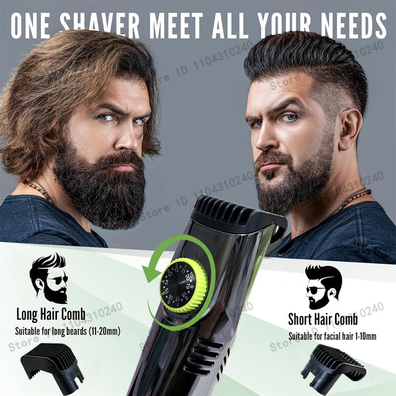 Regolabarba Elettrico Ricarica - Men'S Grooming Vacuum recensione e prezzo