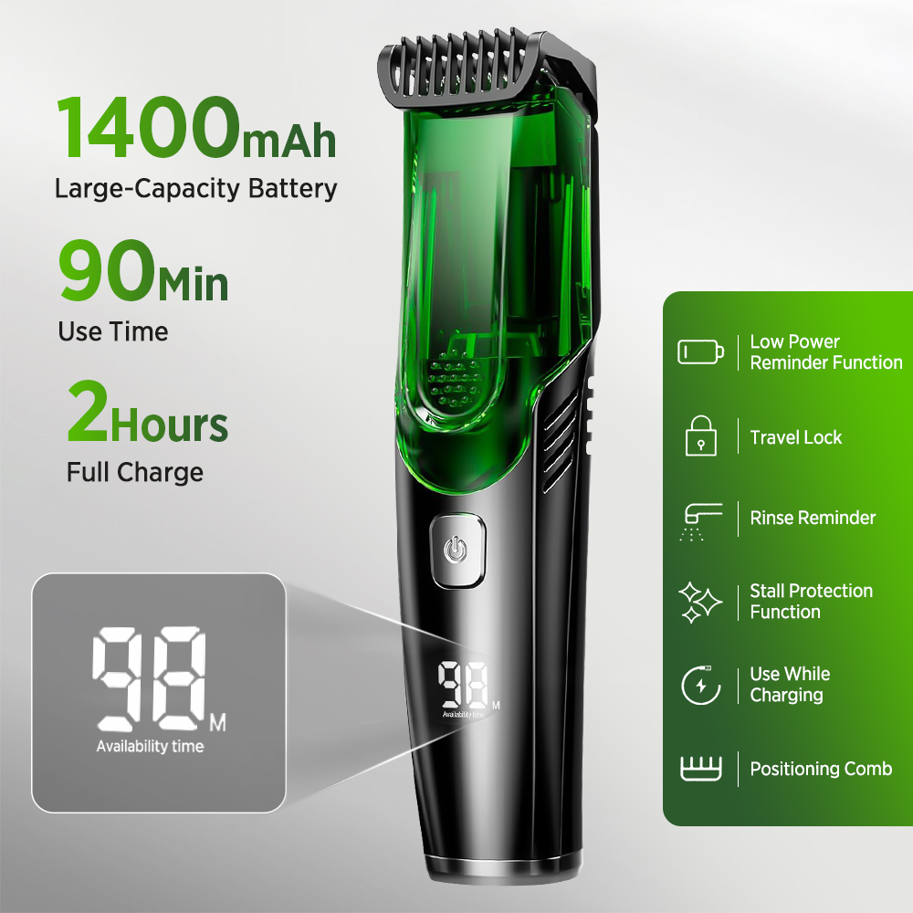 Regolabarba Elettrico Senza Fi - Men'S Grooming Vacuum recensione e prezzo