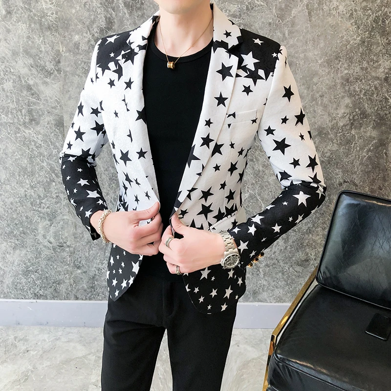 Blazer Slim Fit con Stampa a S - Men'S Grooming Brands recensione e prezzo