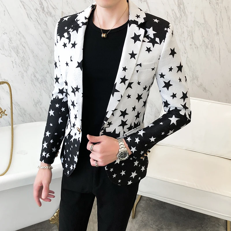 Blazer Slim Fit con Stampa a S - Men'S Grooming Brands recensione e prezzo