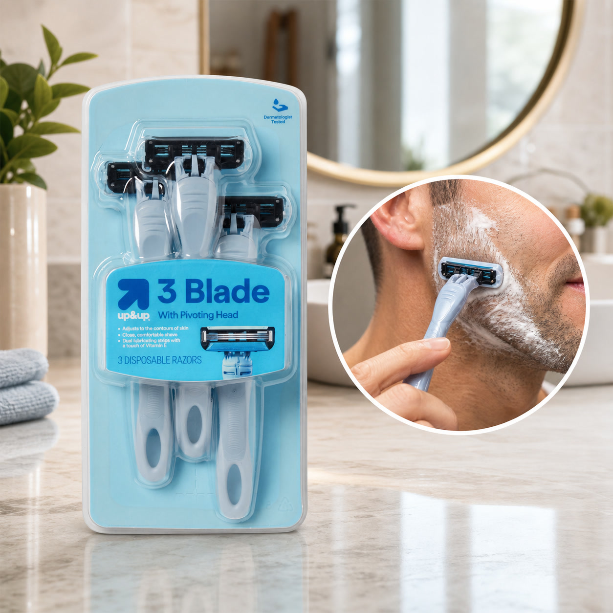 Rasoi Usa e Getta a 3 Lame per - Men'S Grooming Facial recensione e prezzo
