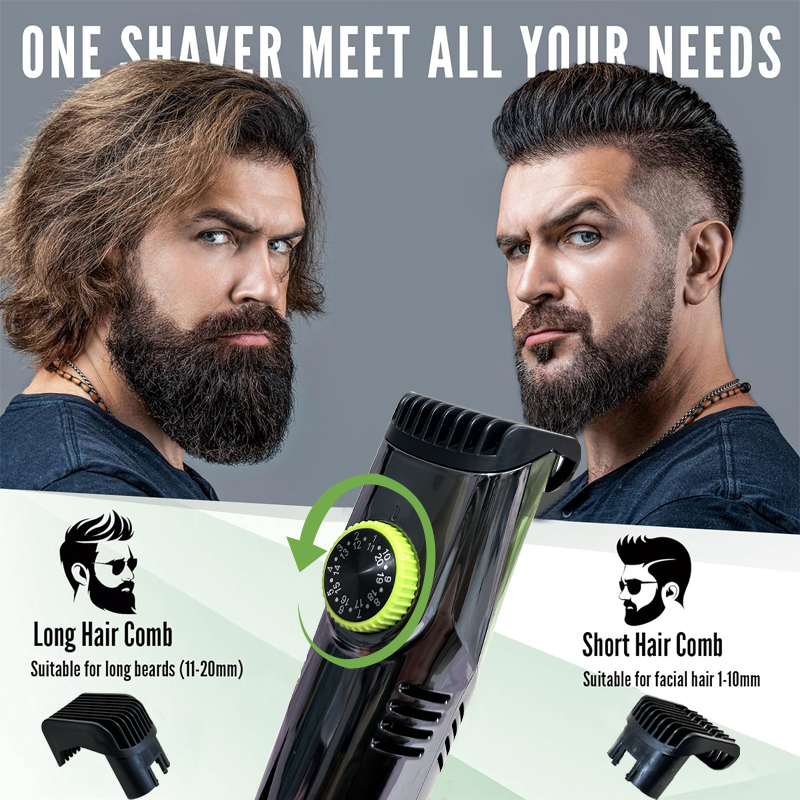 Barba da uomo senza fili Rasoi - Men'S Grooming Vacuum recensione e prezzo